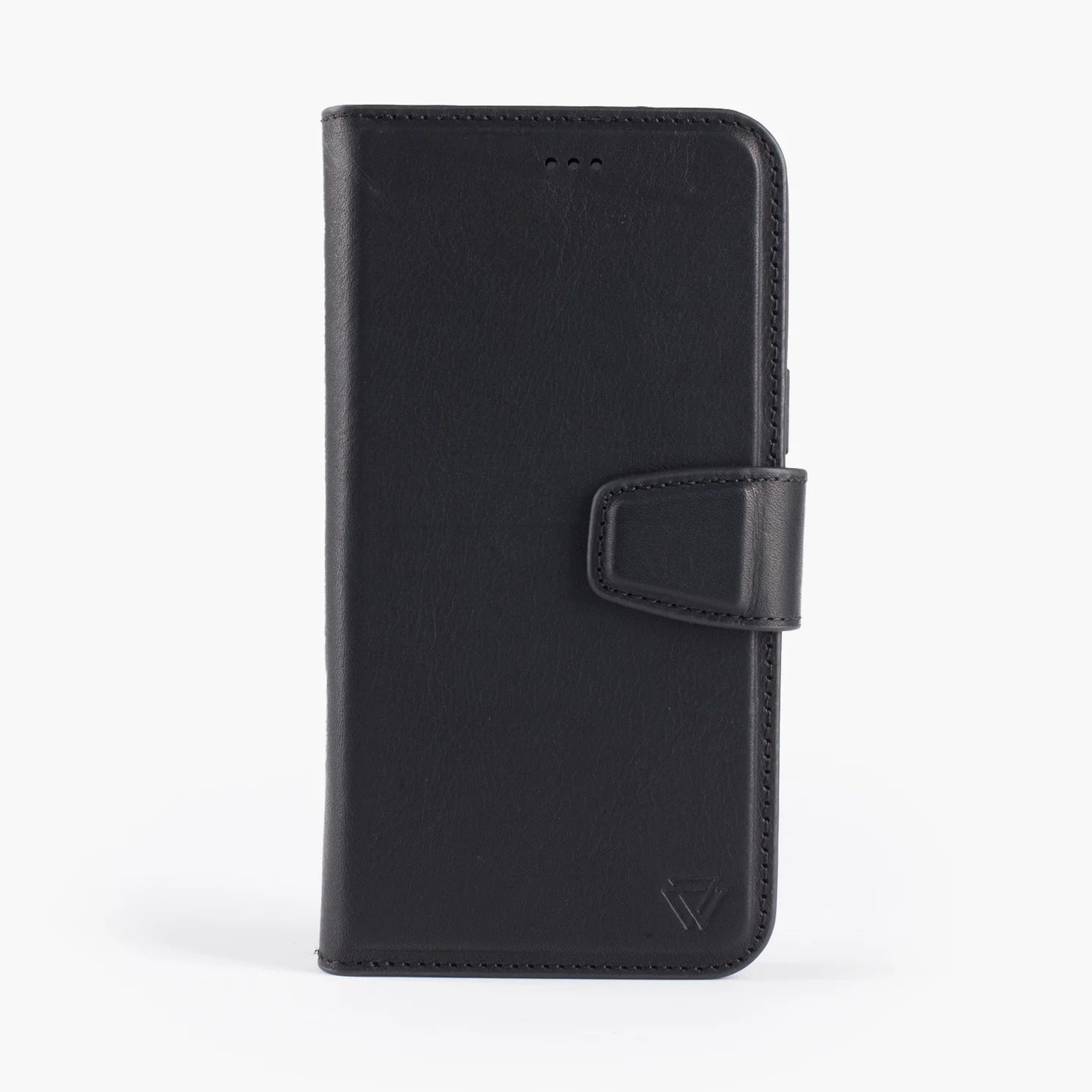 iPhone 12 Mini flipcover i ægte læder med magnet