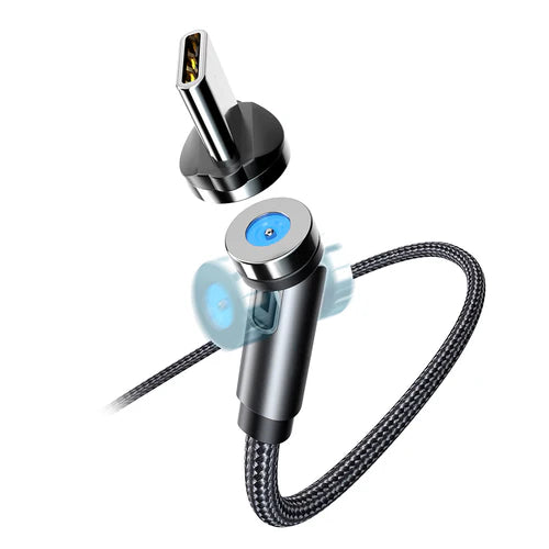 Magnetisk kabel til iPhone og Android smartphones Type-C, Micro og Lightning