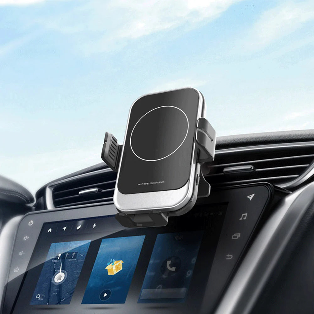 Smartphone Holder til Bilen med Trådløs Opladning