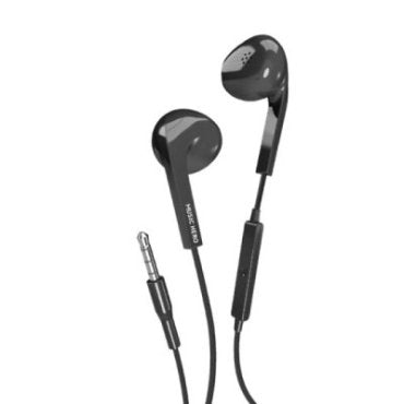 Earphones med 3,5mm Jackstik – Komfortable Øretelefoner med 1m Kabel og Fantastisk Lydkvalitet