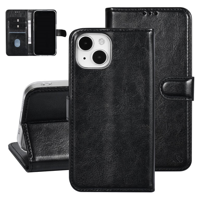 iPhone 15 Plus PU Læder Etui med kort holder - MMR ApS