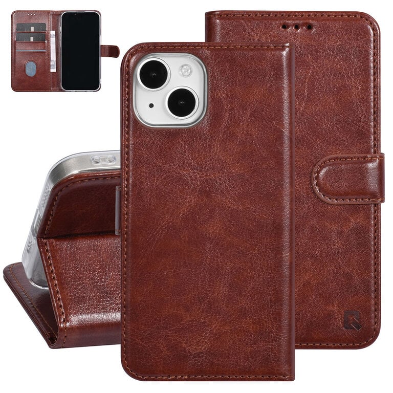 iPhone 15 PU Læder Etui med kort holder - MMR ApS