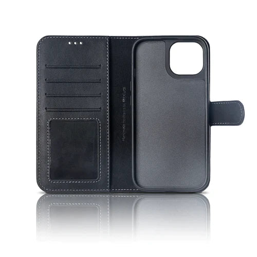 iPhone 15 Pro Max Premium PU Læder Magnetic Etui med kort holder - MMR ApS