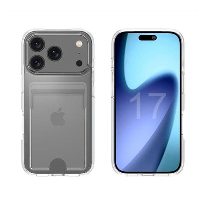 Klar TPU Cover med Kortholder til iPhone 17 Pro