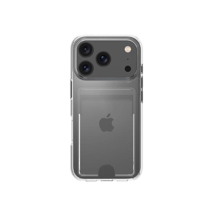 Klar TPU Cover med Kortholder til iPhone 17 Pro