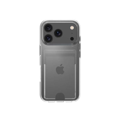 Klar TPU Cover med Kortholder til iPhone 17 Pro