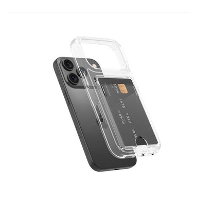 Klar TPU Cover med Kortholder til iPhone 17 Pro