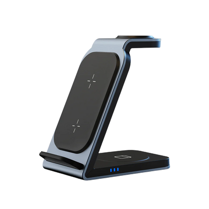 Trådløs Ladestation til Smartphone, Høretelefoner og Smartwatch
